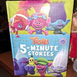 Trolls 5-Minute Stories Book - Pink, Blue, and Purple Fun 148 Pages/ BUNDLE ONLY
